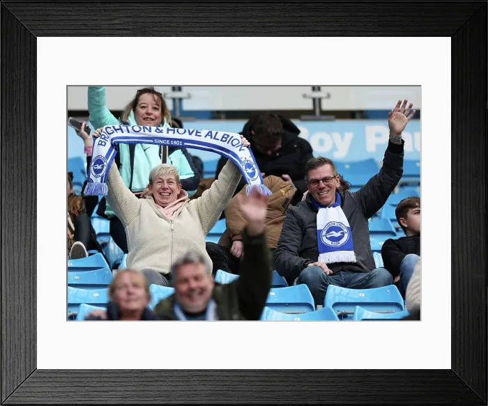 Framed Print : Manchester City v Brighton and Hove Albion Premier League 15MAR25 Framed Print : Manchester City v Brighton and Hove Albion Premier League 15MAR25