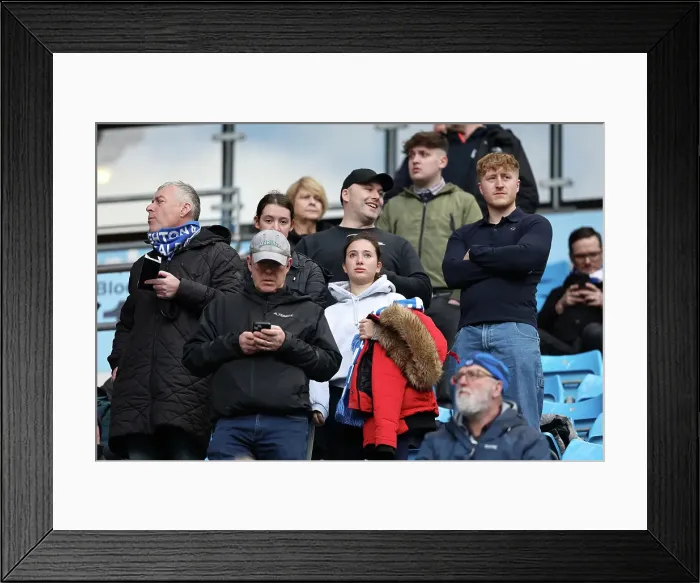 Framed Print : Manchester City v Brighton and Hove Albion Premier League 15MAR25 Framed Print : Manchester City v Brighton and Hove Albion Premier League 15MAR25