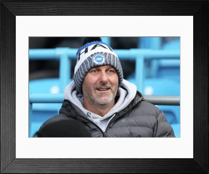 Framed Print : Manchester City v Brighton and Hove Albion Premier League 15MAR25 Framed Print : Manchester City v Brighton and Hove Albion Premier League 15MAR25