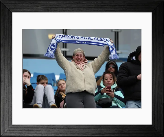 Framed Print : Manchester City v Brighton and Hove Albion Premier League 15MAR25 Framed Print : Manchester City v Brighton and Hove Albion Premier League 15MAR25