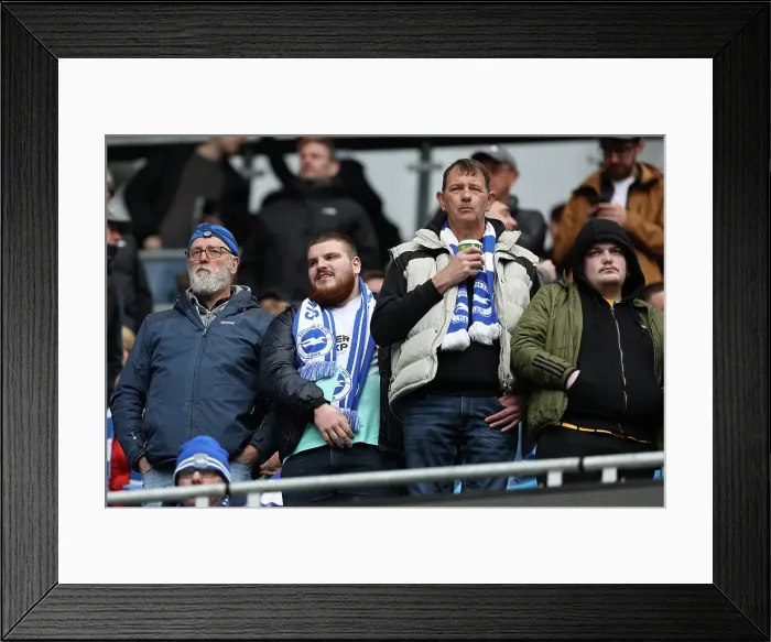 Framed Print : Manchester City v Brighton and Hove Albion Premier League 15MAR25 Framed Print : Manchester City v Brighton and Hove Albion Premier League 15MAR25