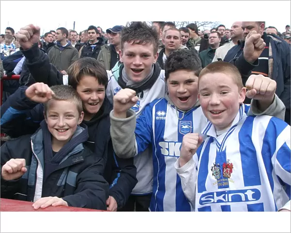 Albion fans at Brentford 2007