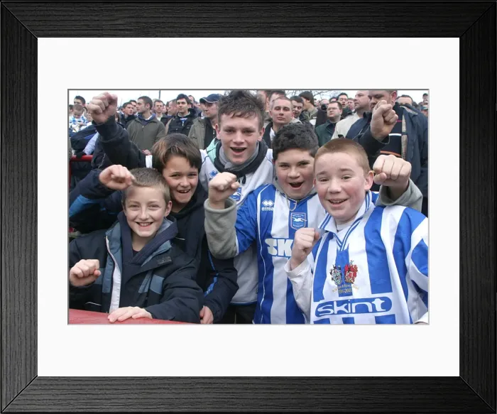 Framed Print : Albion fans at Brentford 2007 Framed Print : Albion fans at Brentford 2007