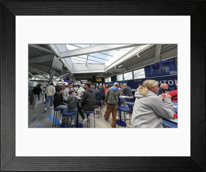 Framed Print : Brighton and Hove Albion v Nottingham Forest FA Cup quarter final 29MAR25