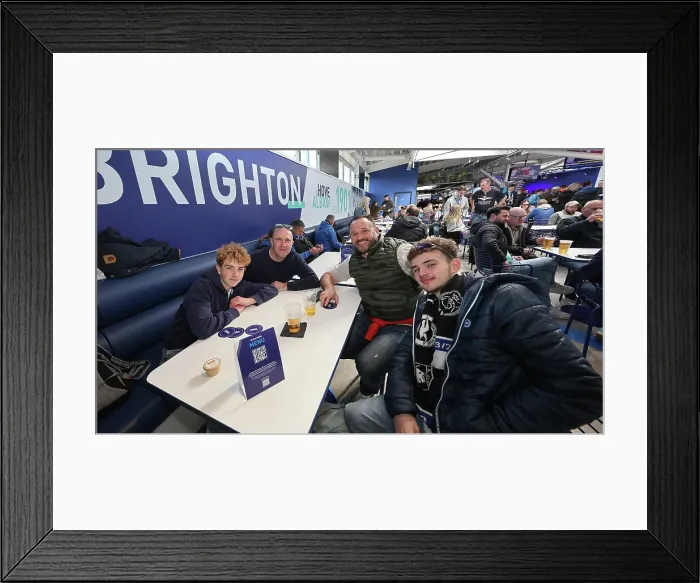 Framed Print : Brighton and Hove Albion v Nottingham Forest FA Cup quarter final 29MAR25