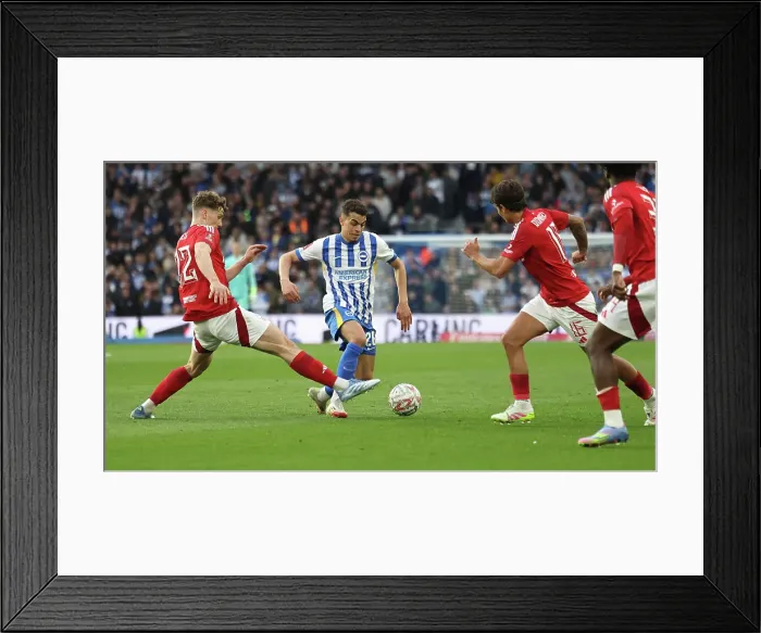 Framed Print : Brighton and Hove Albion v Nottingham Forest FA Cup quarter final 29MAR25 Framed Print : Brighton and Hove Albion v Nottingham Forest FA Cup quarter final 29MAR25