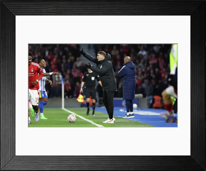Framed Print : Brighton and Hove Albion v Nottingham Forest FA Cup quarter final 29MAR25 Framed Print : Brighton and Hove Albion v Nottingham Forest FA Cup quarter final 29MAR25