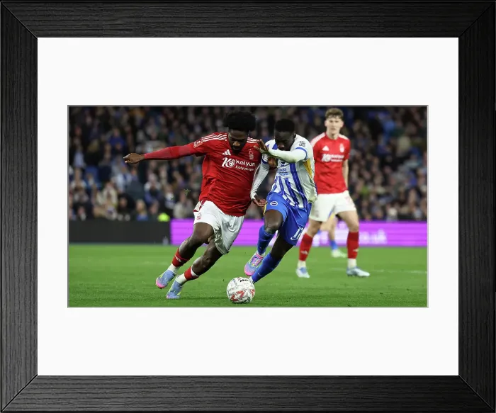 Framed Print : Brighton and Hove Albion v Nottingham Forest FA Cup quarter final 29MAR25 Framed Print : Brighton and Hove Albion v Nottingham Forest FA Cup quarter final 29MAR25
