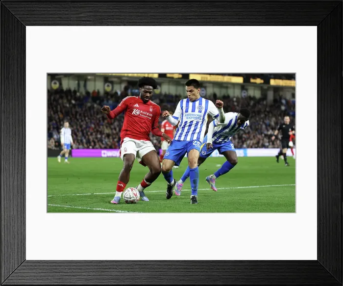 Framed Print : Brighton and Hove Albion v Nottingham Forest FA Cup quarter final 29MAR25 Framed Print : Brighton and Hove Albion v Nottingham Forest FA Cup quarter final 29MAR25