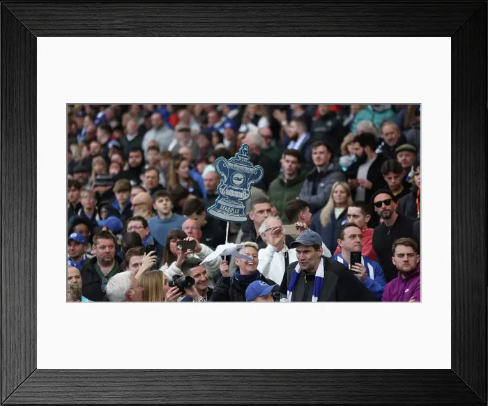 Framed Print : Brighton and Hove Albion v Nottingham Forest FA Cup quarter final 29MAR25