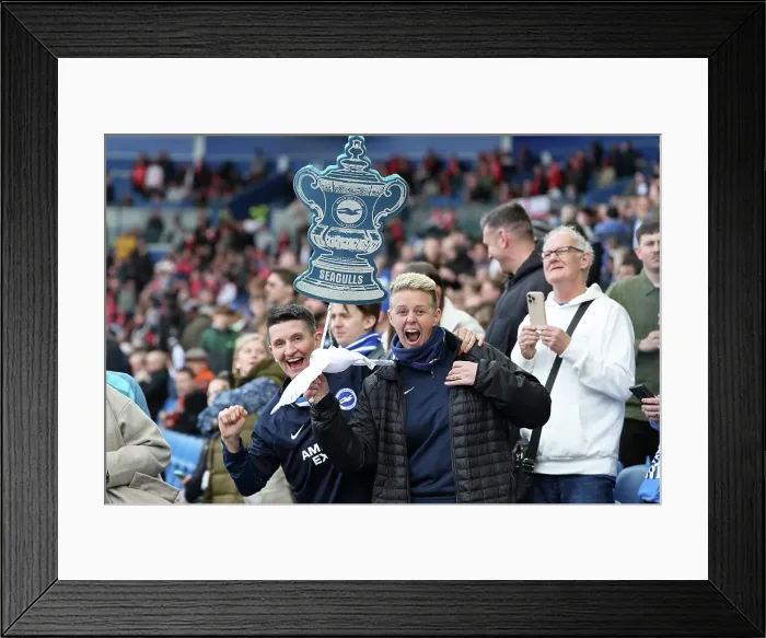 Framed Print : Brighton and Hove Albion v Nottingham Forest FA Cup quarter final 29MAR25 Framed Print : Brighton and Hove Albion v Nottingham Forest FA Cup quarter final 29MAR25