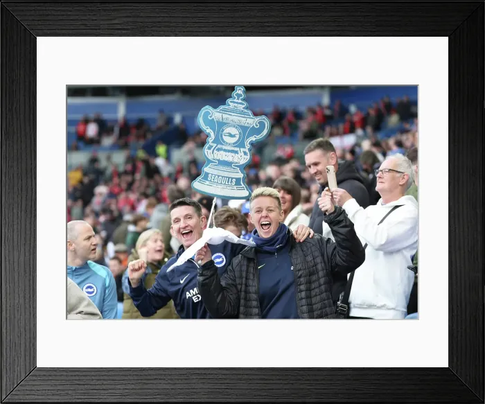 Framed Print : Brighton and Hove Albion v Nottingham Forest FA Cup quarter final 29MAR25 Framed Print : Brighton and Hove Albion v Nottingham Forest FA Cup quarter final 29MAR25