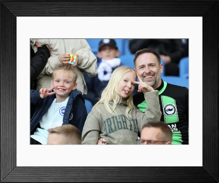 Framed Print : Brighton and Hove Albion v Nottingham Forest FA Cup quarter final 29MAR25