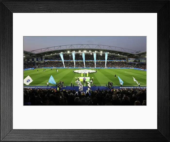 Framed Print : Brighton and Hove Albion v Aston Villa Premier League 02APR25 Framed Print : Brighton and Hove Albion v Aston Villa Premier League 02APR25