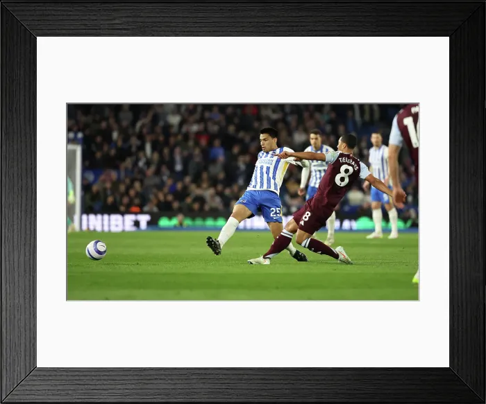 Framed Print : Brighton and Hove Albion v Aston Villa Premier League 02APR25 Framed Print : Brighton and Hove Albion v Aston Villa Premier League 02APR25