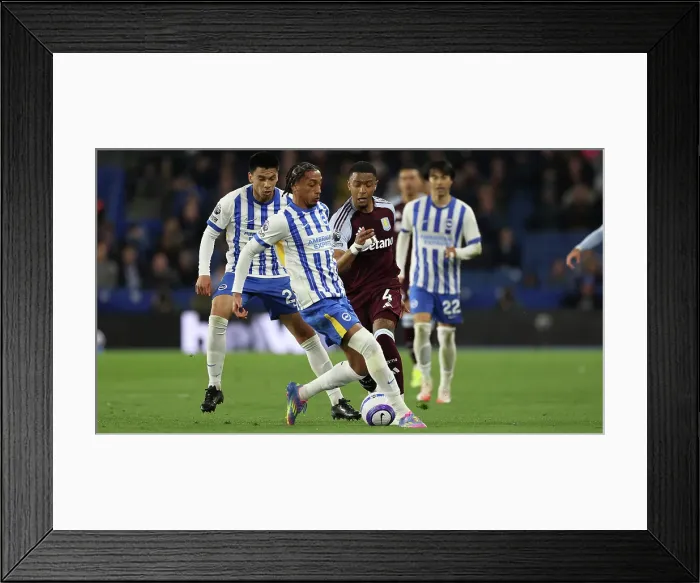 Framed Print : Brighton and Hove Albion v Aston Villa Premier League 02APR25 Framed Print : Brighton and Hove Albion v Aston Villa Premier League 02APR25