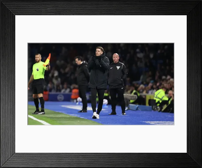 Framed Print : Brighton and Hove Albion v Aston Villa Premier League 02APR25 Framed Print : Brighton and Hove Albion v Aston Villa Premier League 02APR25