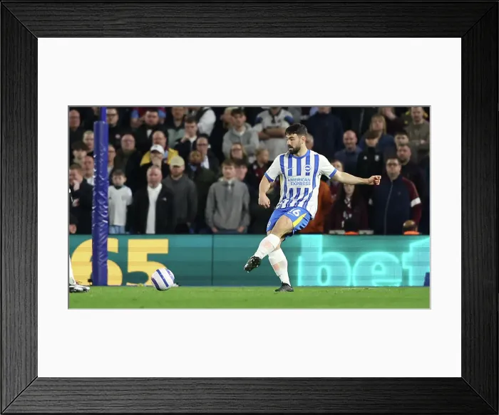 Framed Print : Brighton and Hove Albion v Aston Villa Premier League 02APR25 Framed Print : Brighton and Hove Albion v Aston Villa Premier League 02APR25