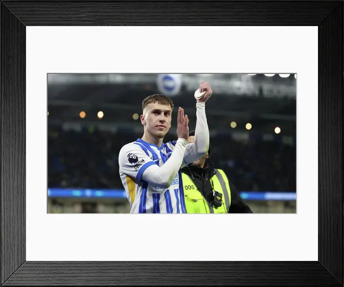 Framed Print : Brighton and Hove Albion v Aston Villa Premier League 02APR25 Framed Print : Brighton and Hove Albion v Aston Villa Premier League 02APR25