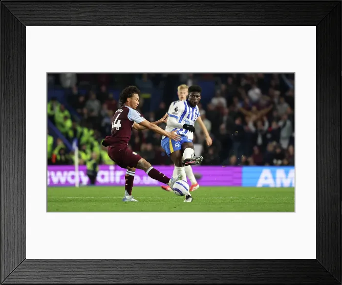 Framed Print : Brighton and Hove Albion v Aston Villa Premier League 02APR25 Framed Print : Brighton and Hove Albion v Aston Villa Premier League 02APR25