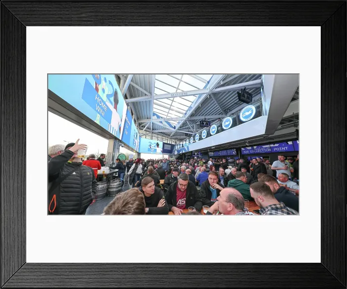 Framed Print : Brighton and Hove Albion v Aston Villa Premier League 02APR25 Framed Print : Brighton and Hove Albion v Aston Villa Premier League 02APR25