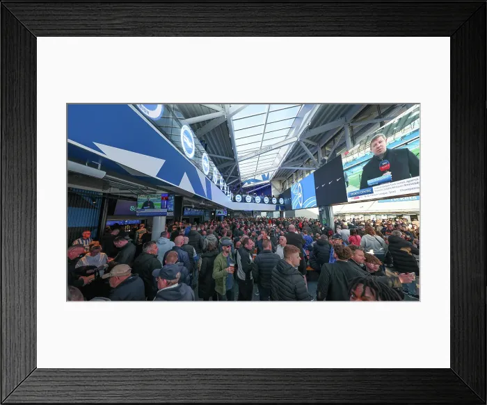 Framed Print : Brighton and Hove Albion v Aston Villa Premier League 02APR25 Framed Print : Brighton and Hove Albion v Aston Villa Premier League 02APR25