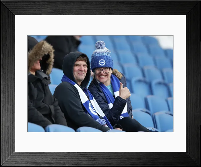 Framed Print : Brighton and Hove Albion v Aston Villa Premier League 02APR25 Framed Print : Brighton and Hove Albion v Aston Villa Premier League 02APR25