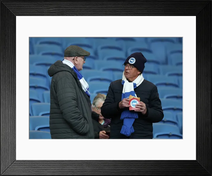 Framed Print : Brighton and Hove Albion v Aston Villa Premier League 02APR25 Framed Print : Brighton and Hove Albion v Aston Villa Premier League 02APR25