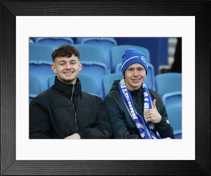 Framed Print : Brighton and Hove Albion v Aston Villa Premier League 02APR25 Framed Print : Brighton and Hove Albion v Aston Villa Premier League 02APR25