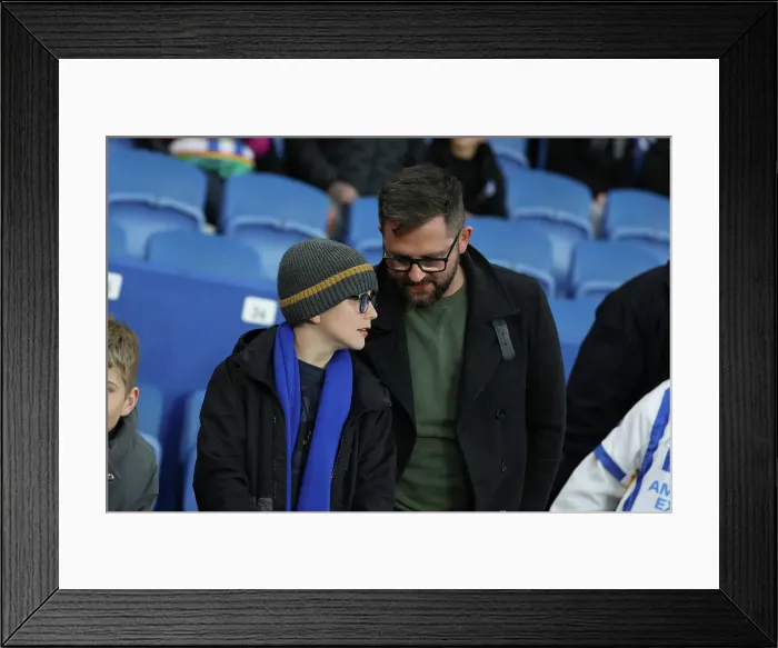 Framed Print : Brighton and Hove Albion v Aston Villa Premier League 02APR25 Framed Print : Brighton and Hove Albion v Aston Villa Premier League 02APR25