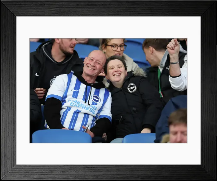 Framed Print : Brighton and Hove Albion v Aston Villa Premier League 02APR25