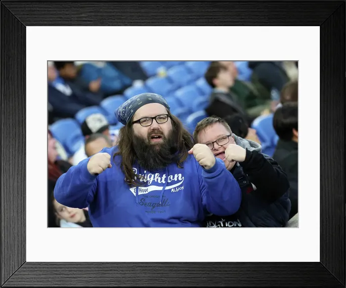 Framed Print : Brighton and Hove Albion v Aston Villa Premier League 02APR25 Framed Print : Brighton and Hove Albion v Aston Villa Premier League 02APR25