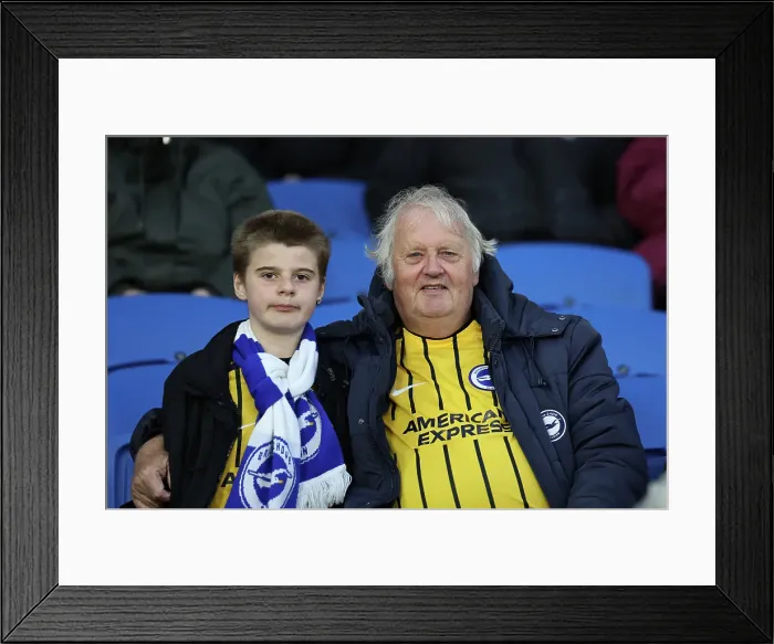 Framed Print : Brighton and Hove Albion v Aston Villa Premier League 02APR25 Framed Print : Brighton and Hove Albion v Aston Villa Premier League 02APR25