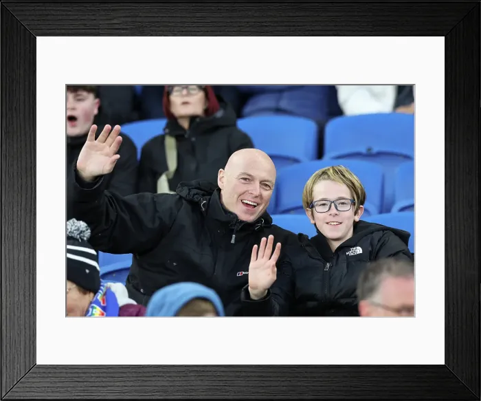 Framed Print : Brighton and Hove Albion v Aston Villa Premier League 02APR25 Framed Print : Brighton and Hove Albion v Aston Villa Premier League 02APR25