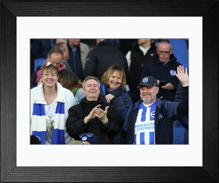 Framed Print : Brighton and Hove Albion v Aston Villa Premier League 02APR25 Framed Print : Brighton and Hove Albion v Aston Villa Premier League 02APR25