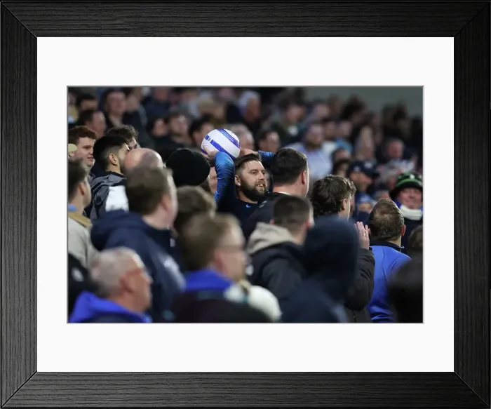 Framed Print : Brighton and Hove Albion v Aston Villa Premier League 02APR25