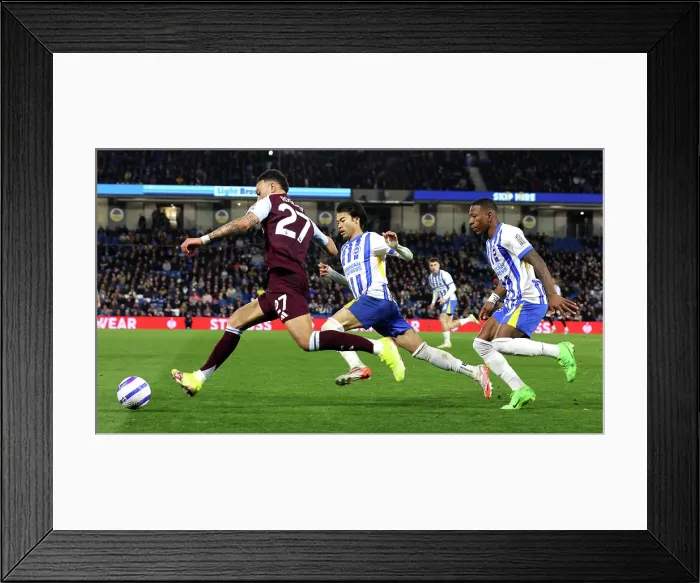 Framed Print : Brighton and Hove Albion v Aston Villa Premier League 02APR25