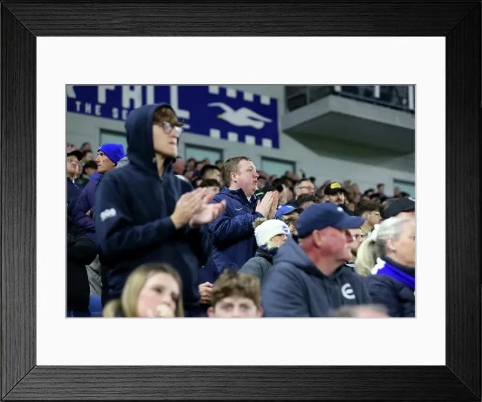 Framed Print : Brighton and Hove Albion v Aston Villa Premier League 02APR25 Framed Print : Brighton and Hove Albion v Aston Villa Premier League 02APR25