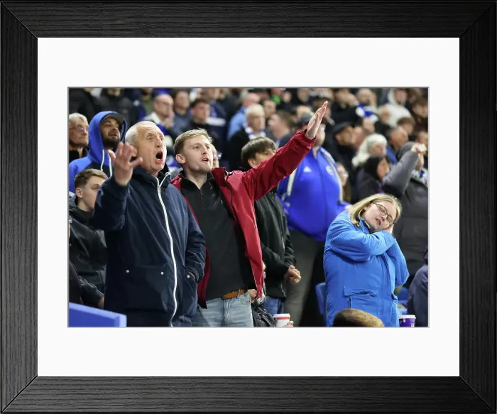 Framed Print : Brighton and Hove Albion v Aston Villa Premier League 02APR25 Framed Print : Brighton and Hove Albion v Aston Villa Premier League 02APR25