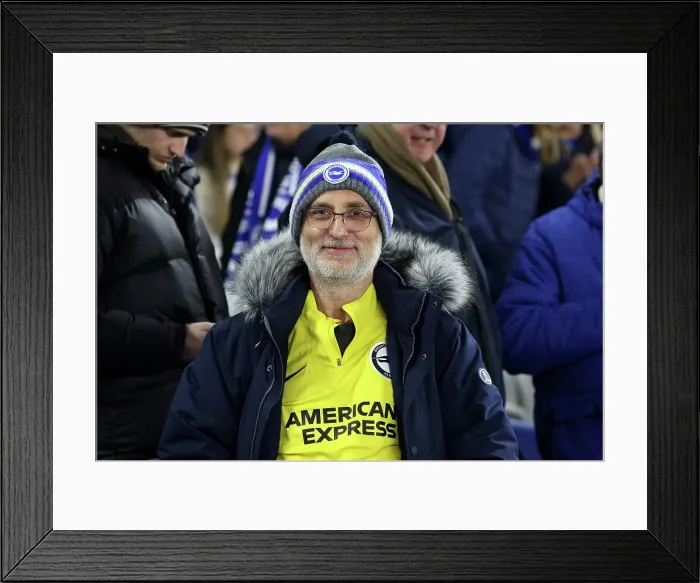 Framed Print : Brighton and Hove Albion v Aston Villa Premier League 02APR25