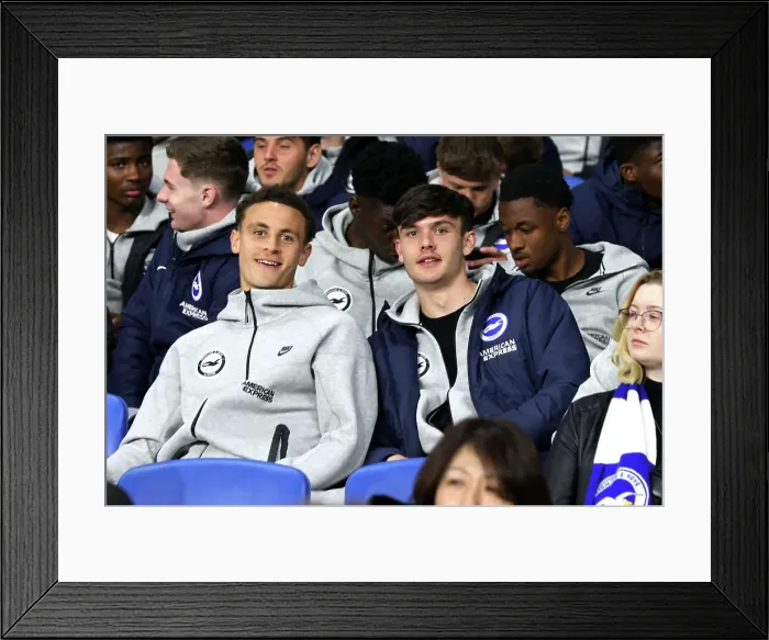 Framed Print : Brighton and Hove Albion v Aston Villa Premier League 02APR25 Framed Print : Brighton and Hove Albion v Aston Villa Premier League 02APR25