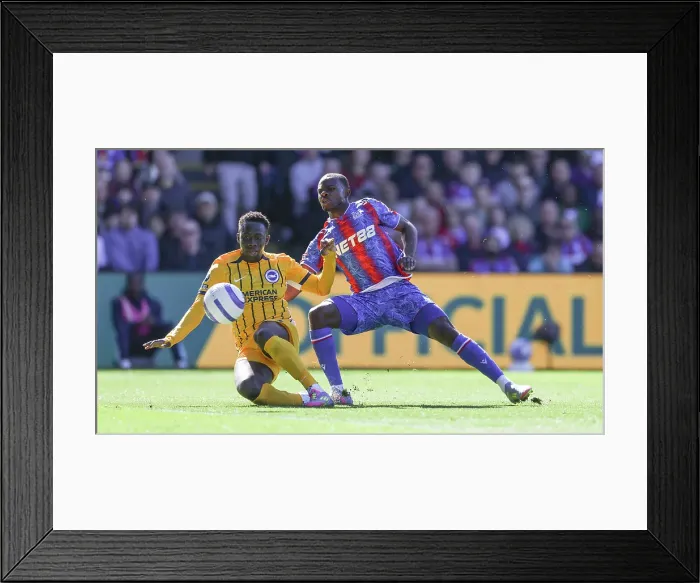 Framed Print : Crystal Palace v Brighton and Hove Albion Premier League 05APR25 Framed Print : Crystal Palace v Brighton and Hove Albion Premier League 05APR25