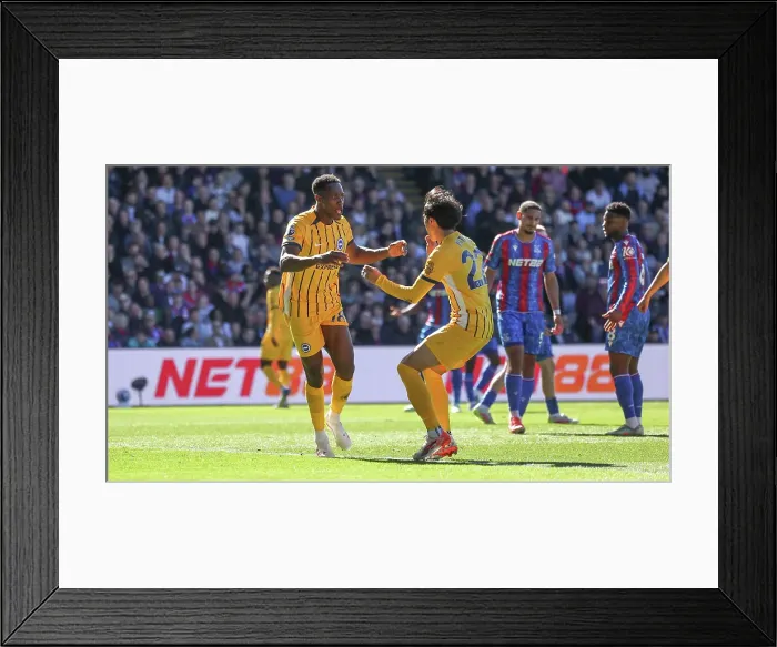 Framed Print : Crystal Palace v Brighton and Hove Albion Premier League 05APR25 Framed Print : Crystal Palace v Brighton and Hove Albion Premier League 05APR25