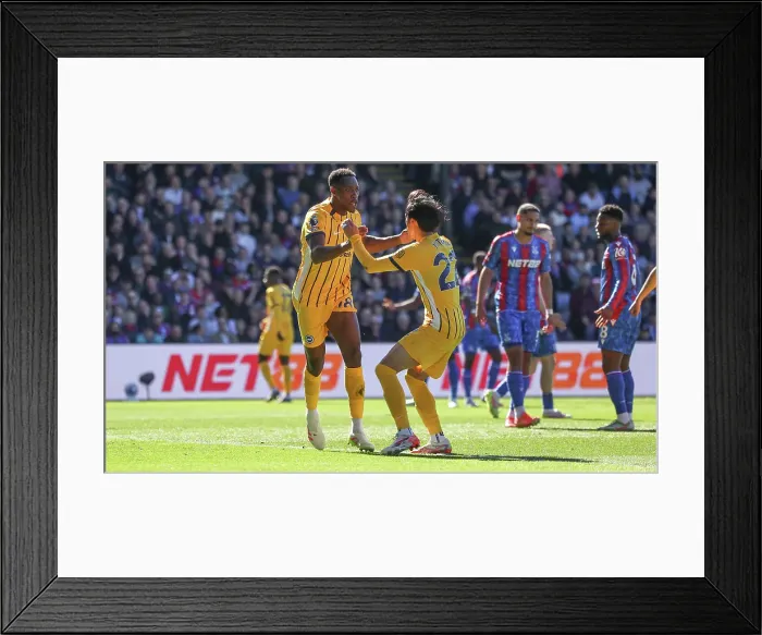 Framed Print : Crystal Palace v Brighton and Hove Albion Premier League 05APR25