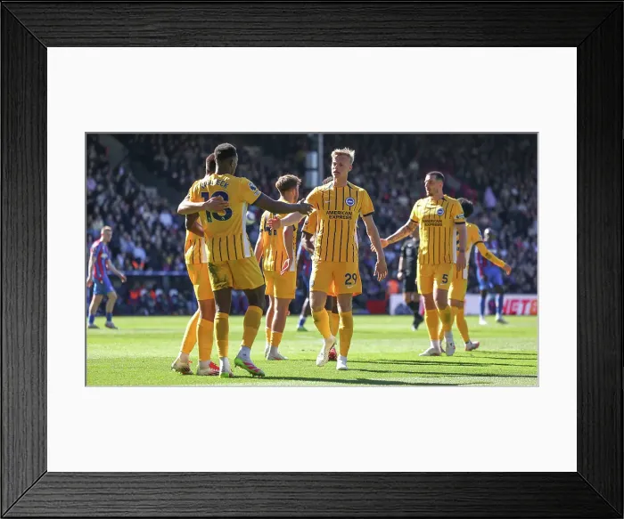 Framed Print : Crystal Palace v Brighton and Hove Albion Premier League 05APR25 Framed Print : Crystal Palace v Brighton and Hove Albion Premier League 05APR25