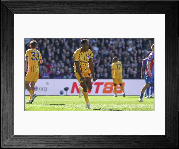 Framed Print : Crystal Palace v Brighton and Hove Albion Premier League 05APR25 Framed Print : Crystal Palace v Brighton and Hove Albion Premier League 05APR25