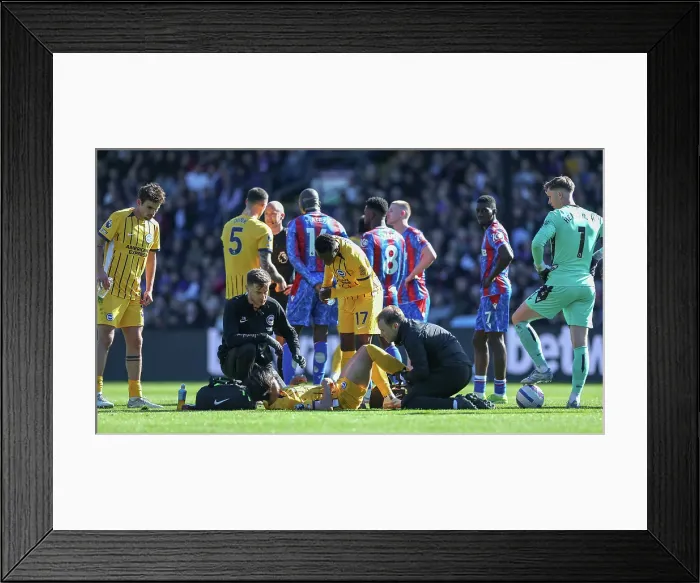 Framed Print : Crystal Palace v Brighton and Hove Albion Premier League 05APR25