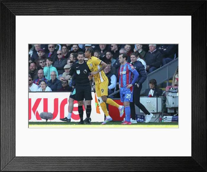 Framed Print : Crystal Palace v Brighton and Hove Albion Premier League 05APR25 Framed Print : Crystal Palace v Brighton and Hove Albion Premier League 05APR25