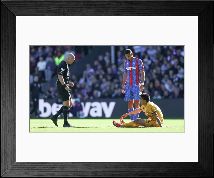 Framed Print : Crystal Palace v Brighton and Hove Albion Premier League 05APR25 Framed Print : Crystal Palace v Brighton and Hove Albion Premier League 05APR25