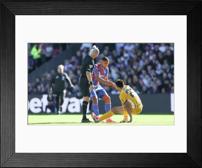 Framed Print : Crystal Palace v Brighton and Hove Albion Premier League 05APR25 Framed Print : Crystal Palace v Brighton and Hove Albion Premier League 05APR25